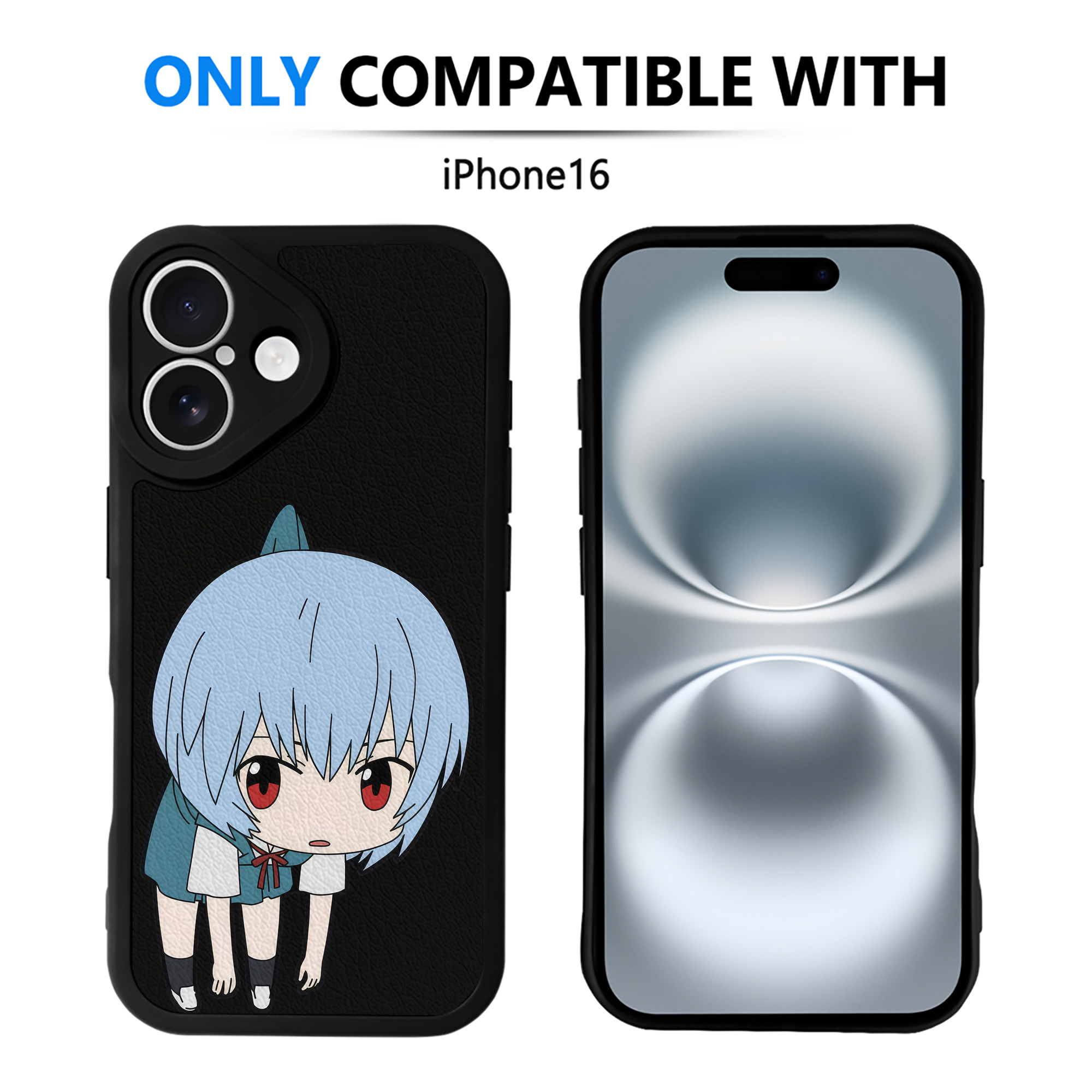 （画像用） EVA 新世紀エヴァンゲリオン 【iPhone 16シリーズ対応】シリコンスマホケース（レザー調） 材質：シリコン